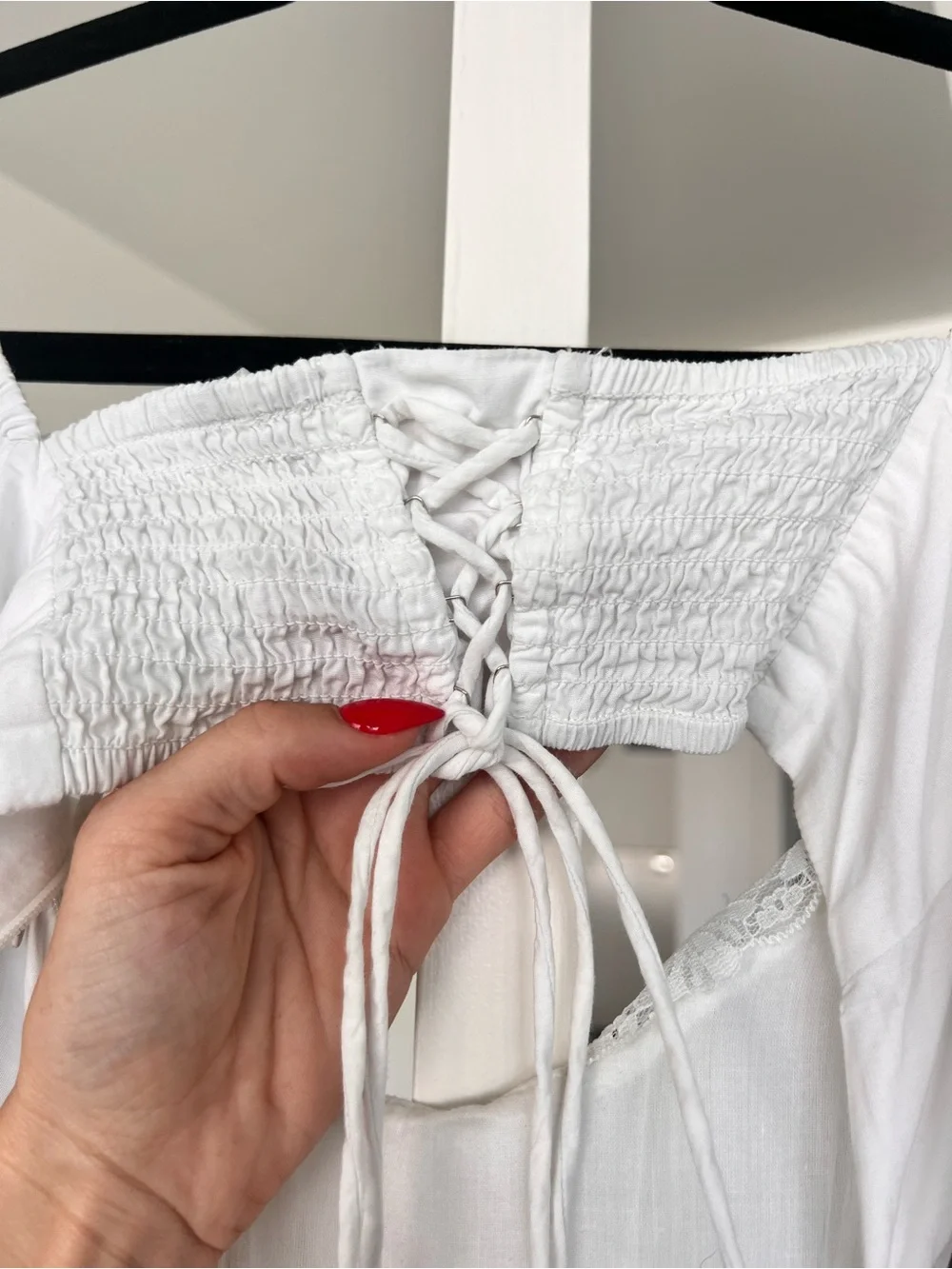 SOLD For Love & Lemons Arya Mini Dress White Size XS - Picture 7 of 12